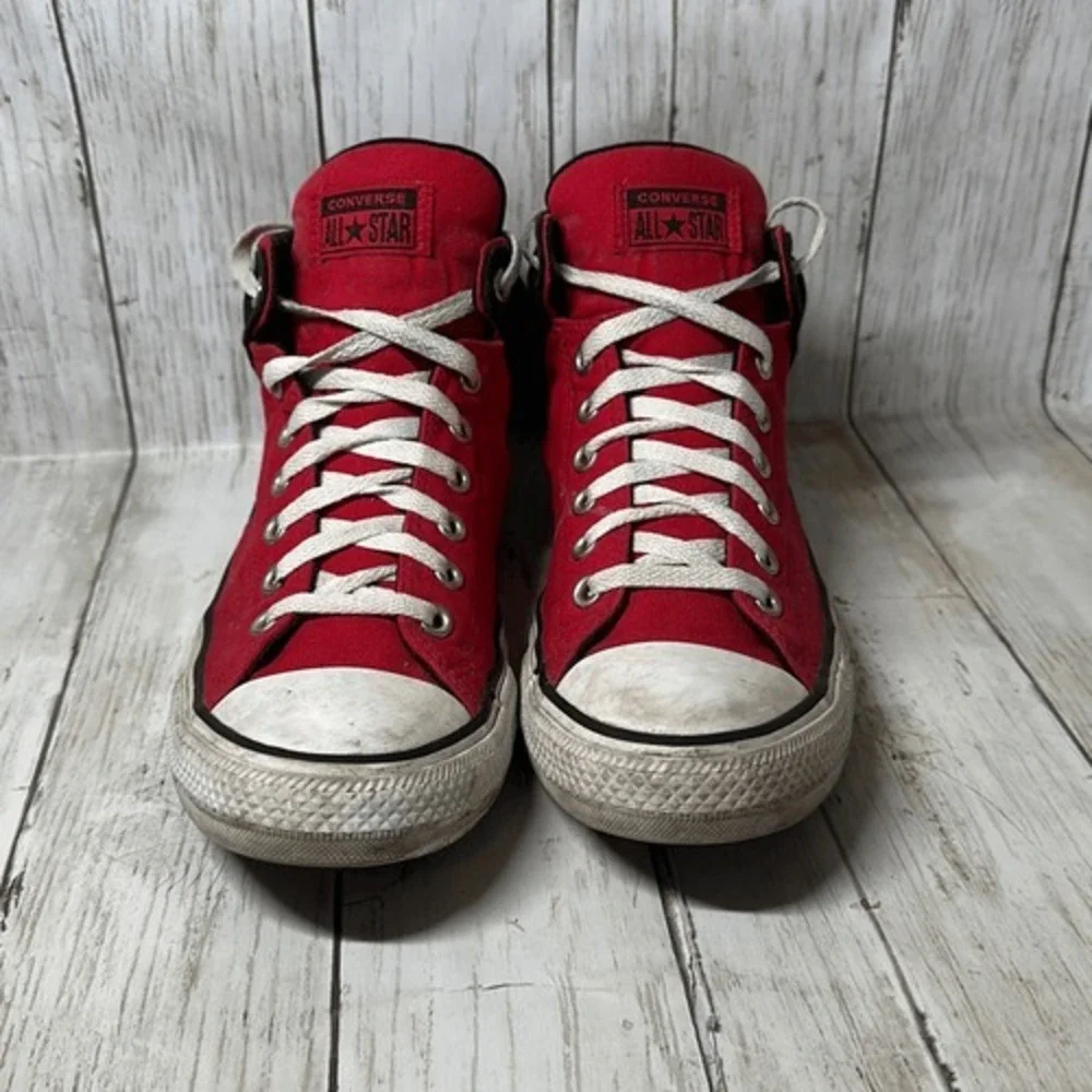 Converse Chuck Taylor All Star High Street Red Black Mens 10 169110F‎ Mid Top